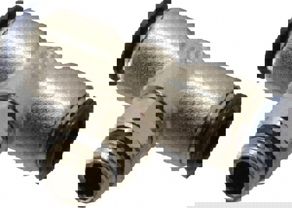 Push-To-Connect Tube to Universal Thread Tube Fitting: Swivel Branch Tee, 1/4